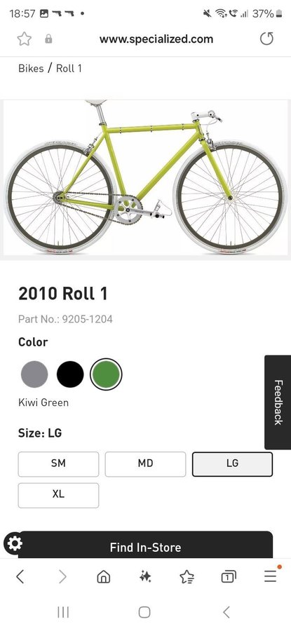 Specialized Roll 1 2010 Kiwi Green