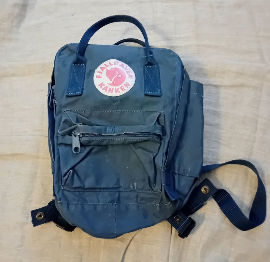 FJÄLLRÄVEN KANKEN MINI BLÅ RYGGSÄCK VÄSKA FJÄLLRÄVEN