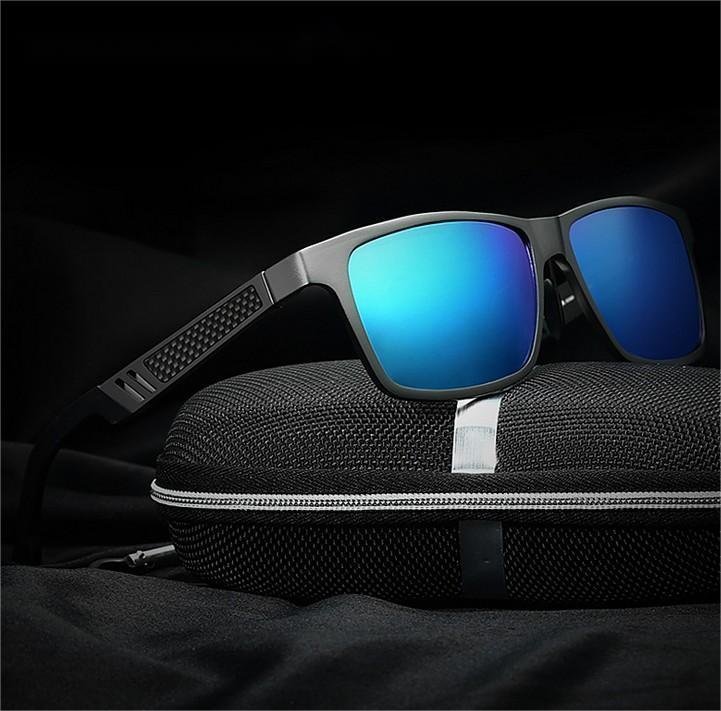 Men's Polarized Sunglasses with Blue Lens solglasögon