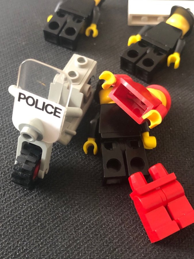 LEGO - 8st vintage-figurer Brandmän polis  brevbärare