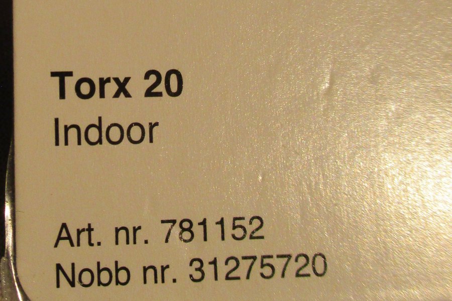 500 st oanvända försänkt förzinkad träskruv m/twist  cutter 45x60 mm Torx 20