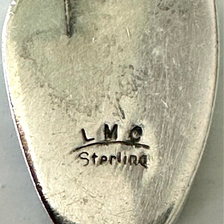 HÄNGSMYCKE TURKOS STERLINGSILVER HANDARBETE SEMINOLE CREEK RESERVATET FLORIDA