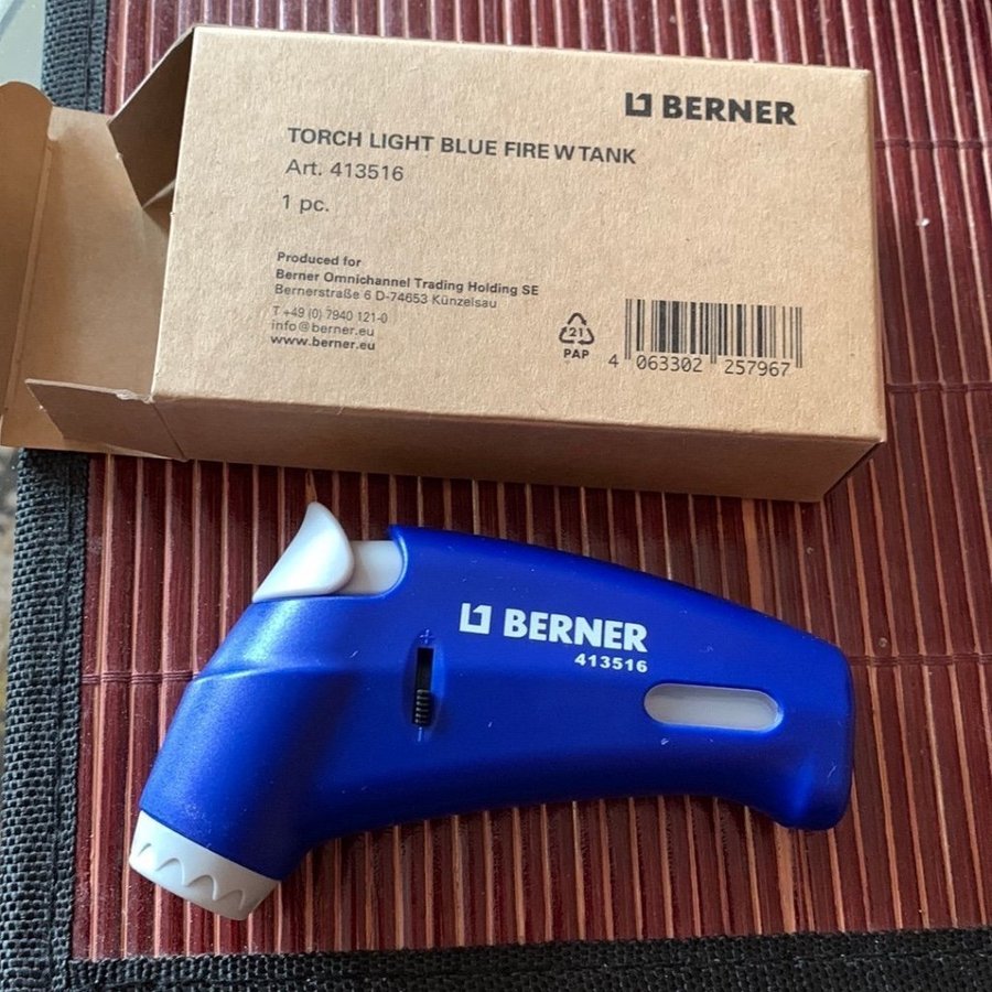 Berner Torch Light Blue Fire W Tank