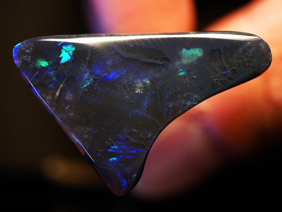 Black opal 835ct freeform