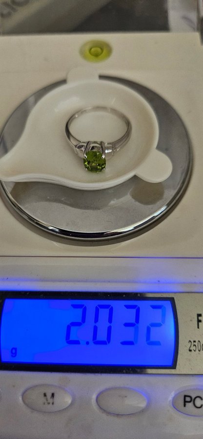 Silverring 925 Med Peridot