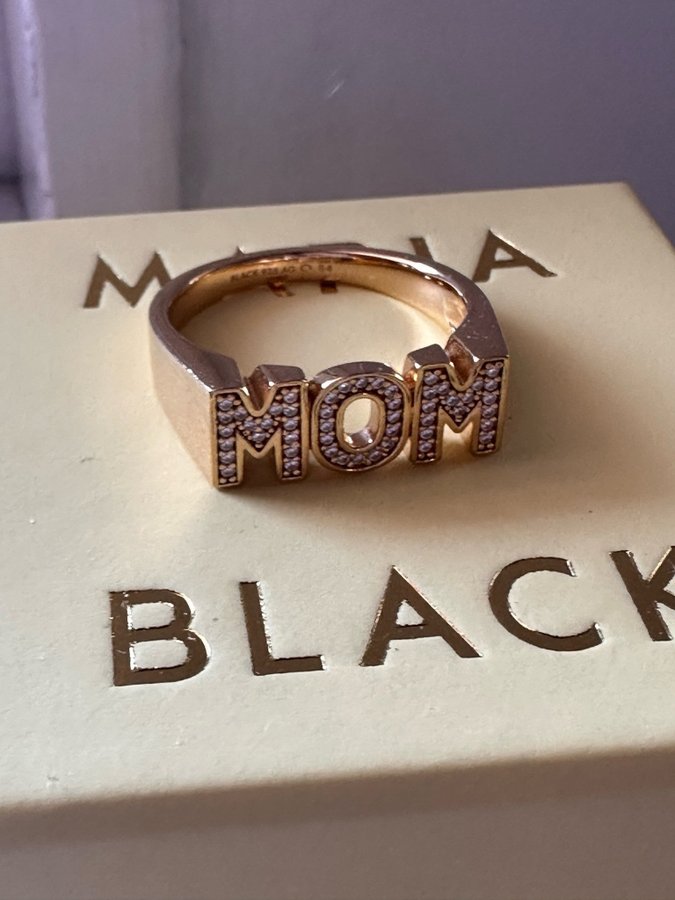 Maria Black MOM-ring Limited Edition strl 204 guldpläterat silver Ag925 NY