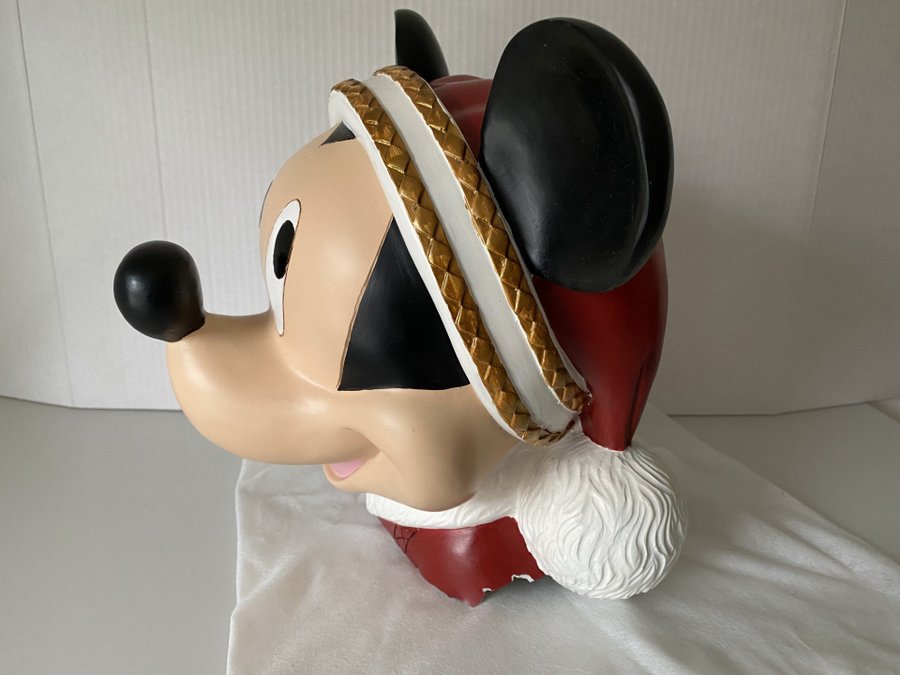 FYRKLÖVERN DISNEY JUL - MUSSE PIGG HUVUD 29 cm och hela 3 kg - MYCKET SÄLLSYNT!