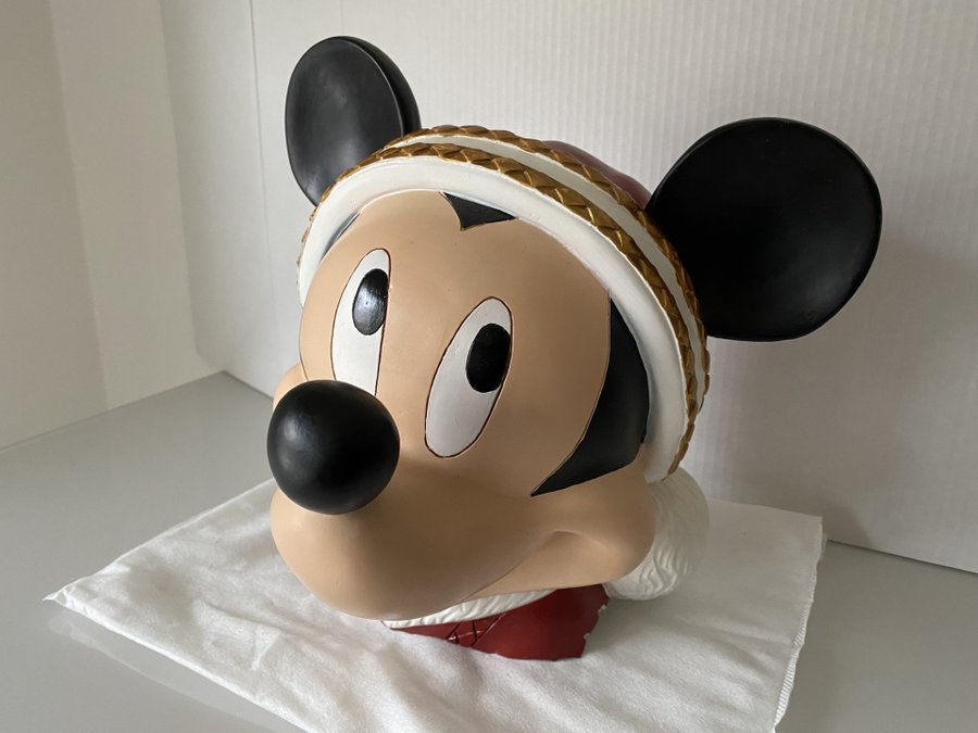 FYRKLÖVERN DISNEY JUL - MUSSE PIGG HUVUD 29 cm och hela 3 kg - MYCKET SÄLLSYNT!