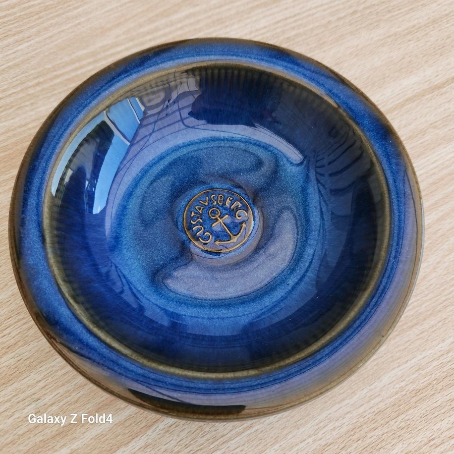 Beautiful Vintage Gustavsberg Ashtray Cobalt Blue Swedish Design