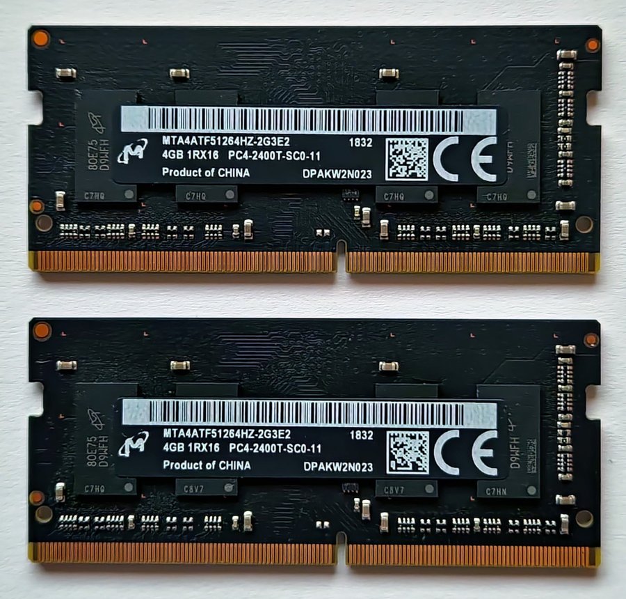 MAC MINNE DDR4 ORIGINAL 2x4GB = 8GB