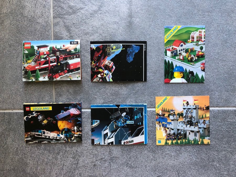 LEGO 6st Reklamblad från 1980-talet