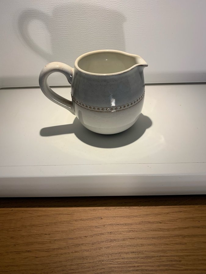 Höganäs keramik Sweden stengods creamer grädd mjölk kanna vintage