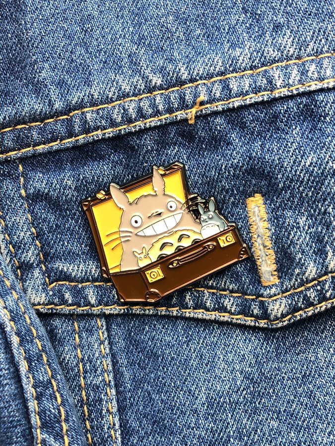 Totoro Enamel Pin from My Neighbor Totoro - Anime  Pop Culture Accessory