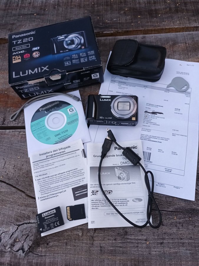 Panasonic Lumix DMC-TZ20 med GPS och Leica objektiv 14 Mpixlar