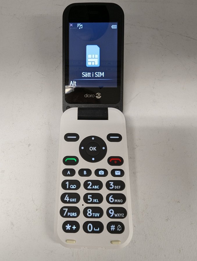 Mobiltelefon Seniortelefon Doro 6621 i väldigt fint skick, väldigt lite använd.