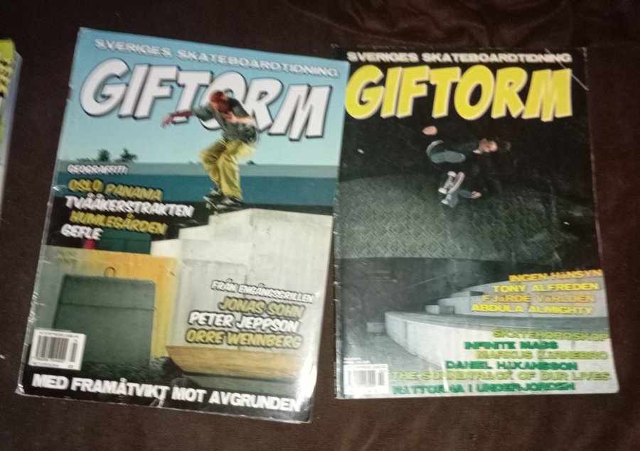 Giftorm - Sveriges Skateboardtidning x2 - #4  #6 2006