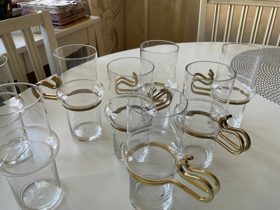 5+ 2 st Irish Coffee Glas Orrefors - Design Lindau  Lindekrantz - Vintage.