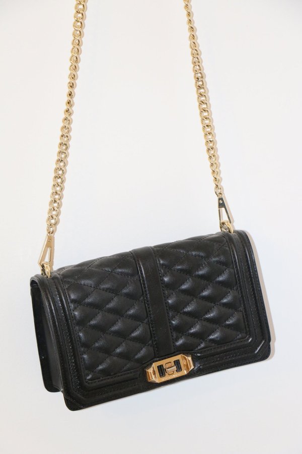 Chevron Quilted Love Crossbody