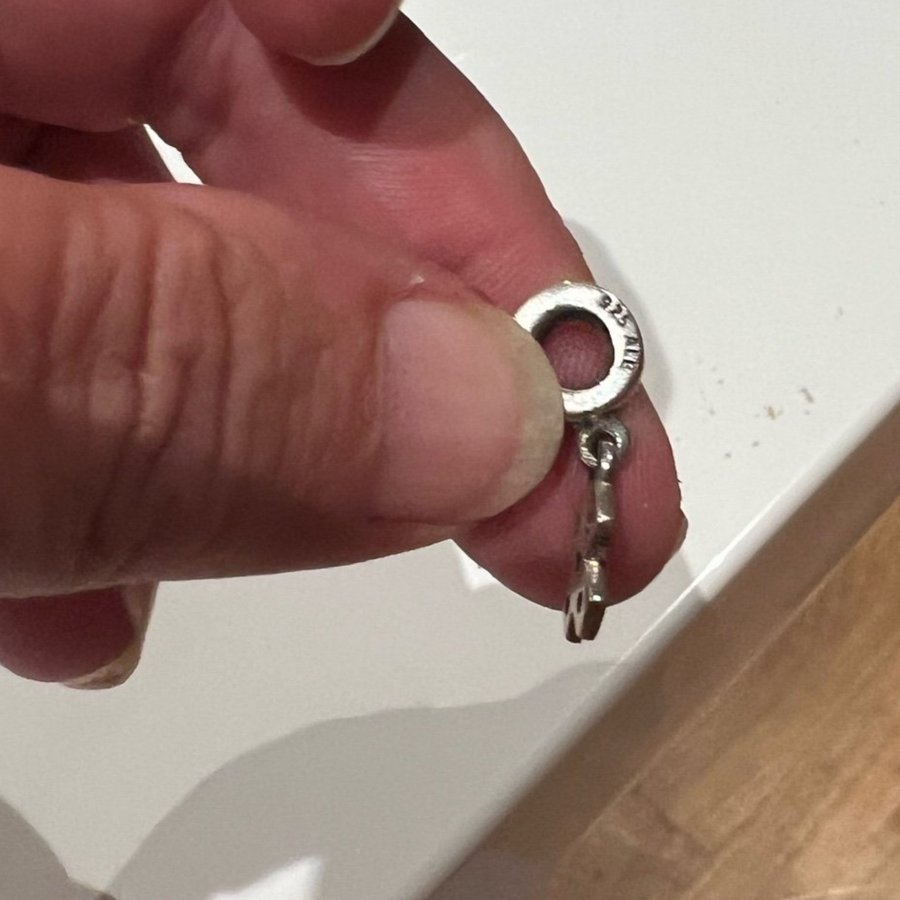 Pandora charms berlock hängande rosa bandet