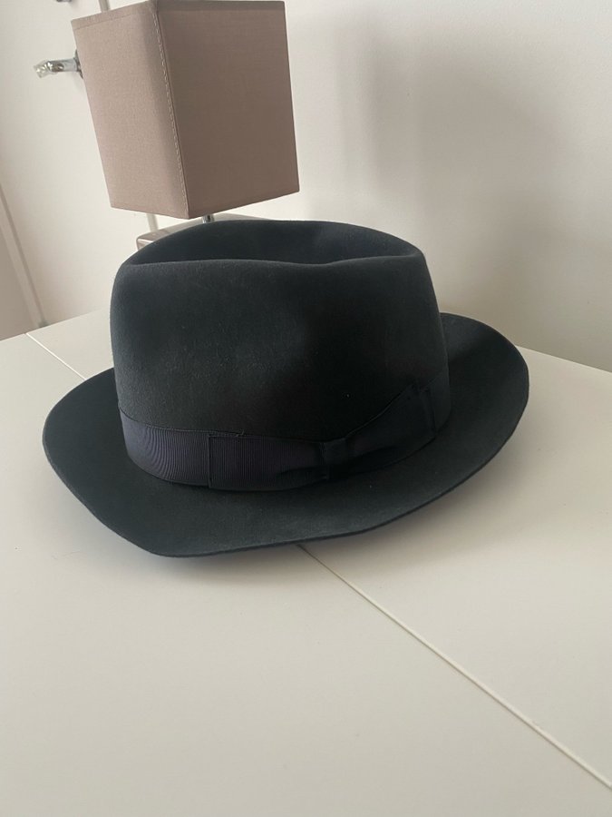 Borsalino mörk grå hatt, storlek 58