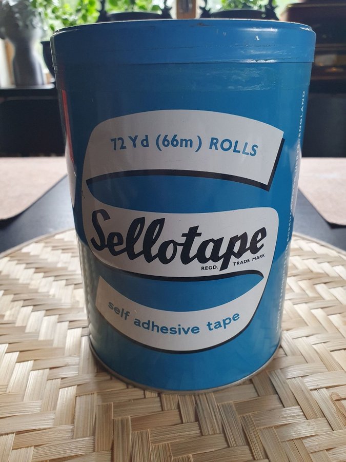 Plåtburk  vintage  sellotape