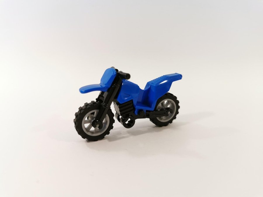 Lego - fordon - motorcykel - cross - blå