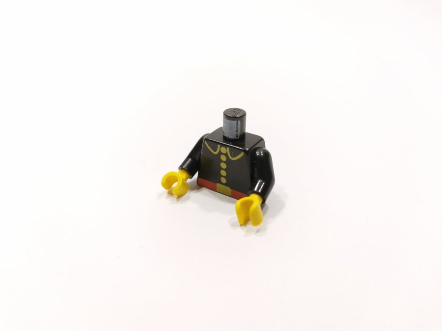 Lego - minifigur - torso - brandman - part 973p21c01 - svart