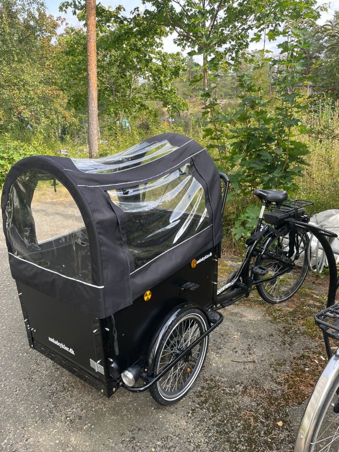 El lådcykel - dog - cargobike deluxe hydrauliska skivbromsar