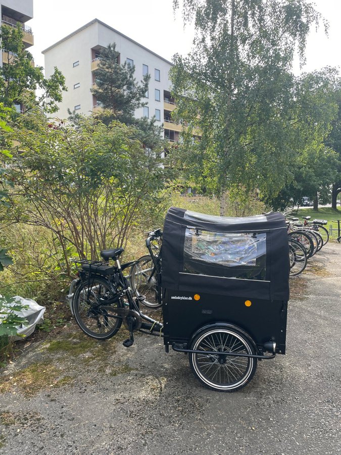 El lådcykel - dog - cargobike deluxe hydrauliska skivbromsar