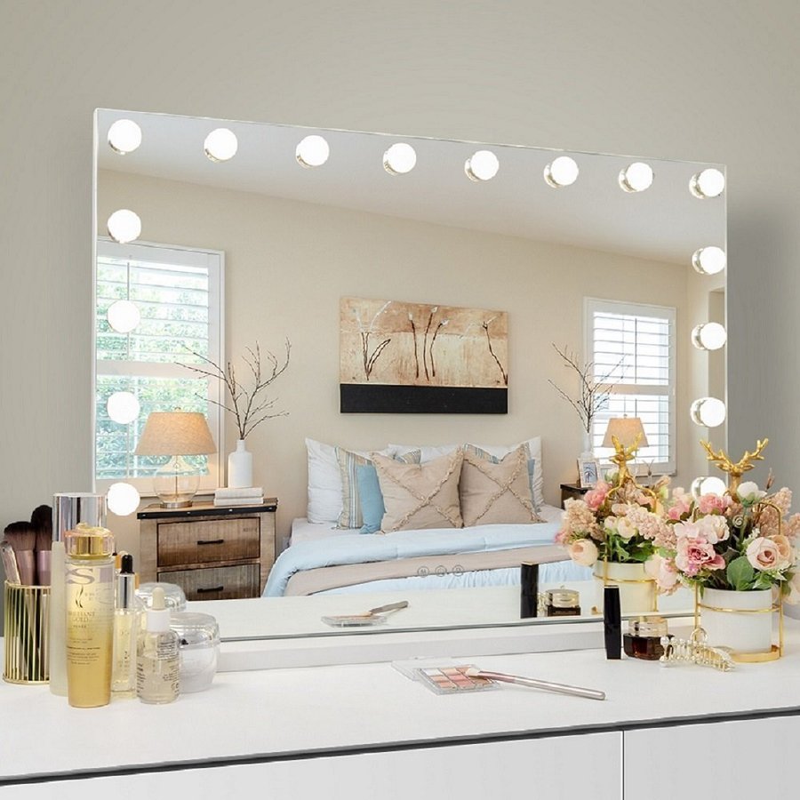 80x58cm Hollywood Vanity Mirror with Lights Free Shipping