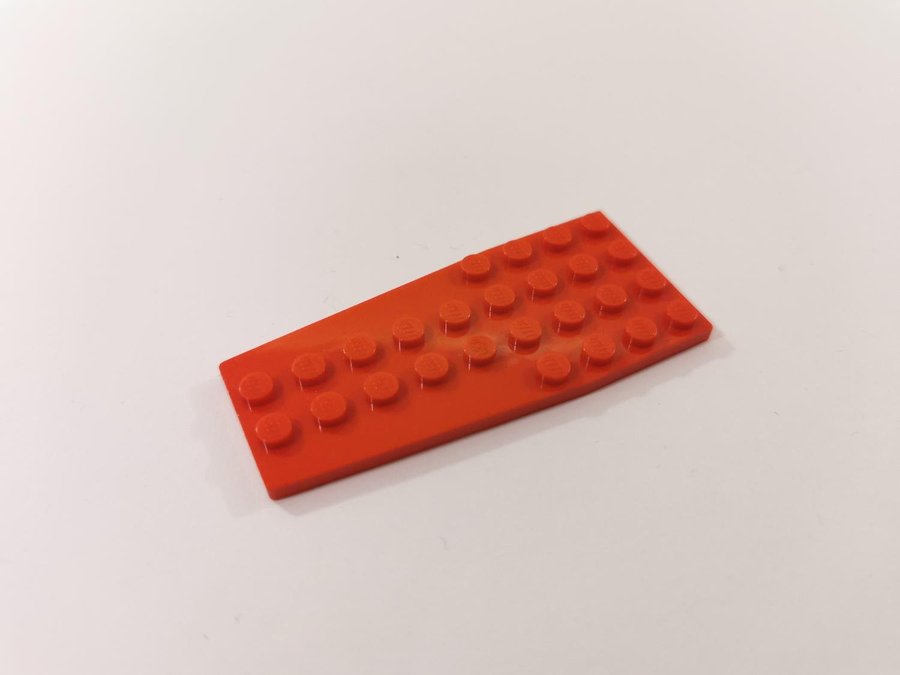 Lego - vinge - wedge - plate - 4x9 - part 2413 - röd