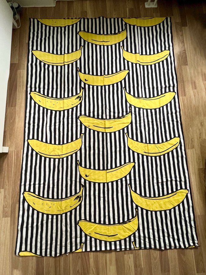 Åttiotal! IKEA Påslakan Randig Banan design: Inez Svensson