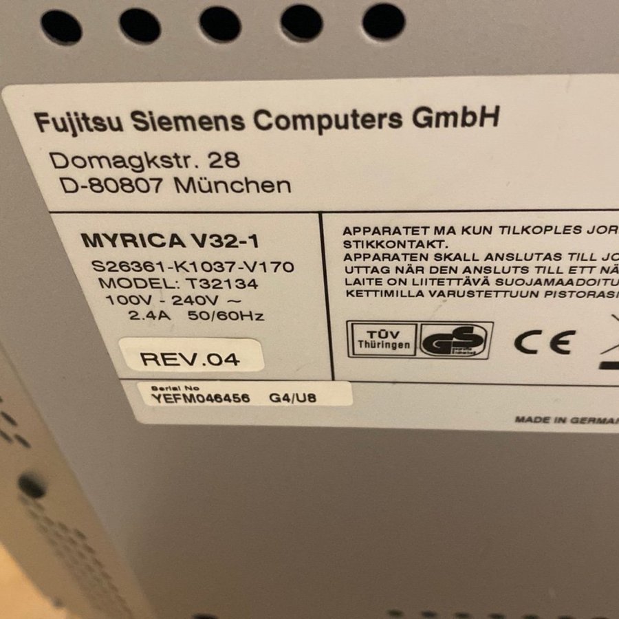 Fujitsu Siemens Myrica V32-1 TV