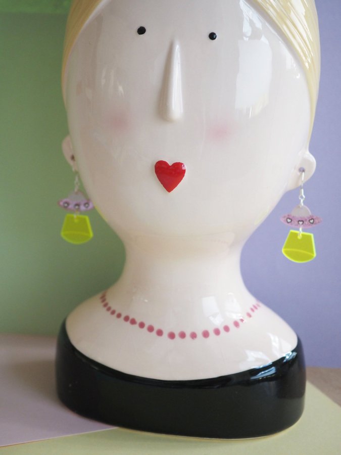 mini UFO earrings - super cute UFO earrings