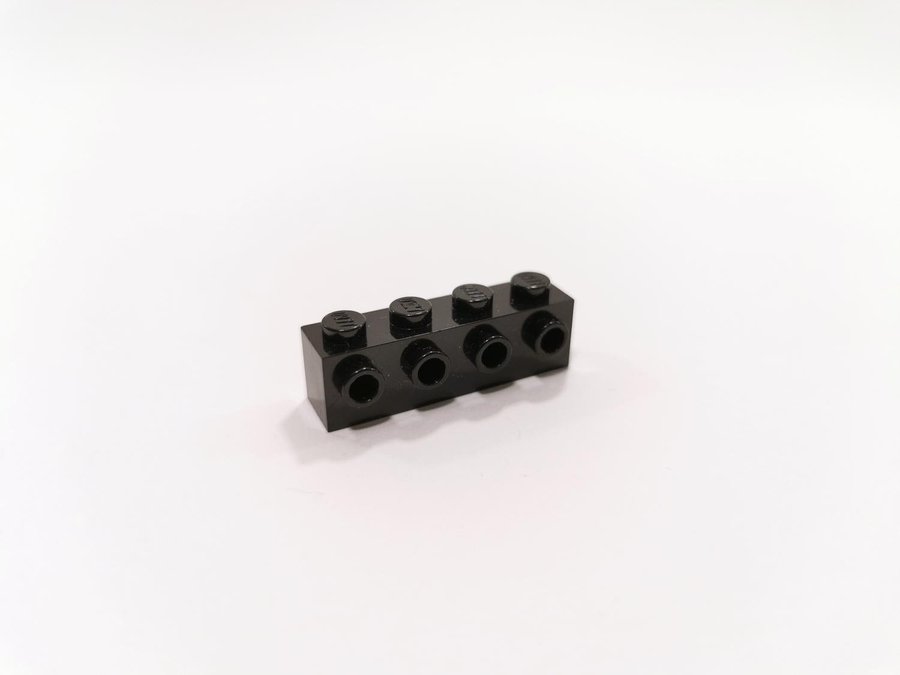 Lego - brick - modifierad - 1x4 - part 30414 - svart