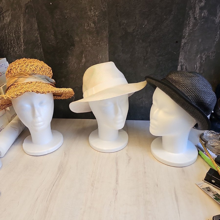 3 st vintage Retro hatt damhatt solhatt