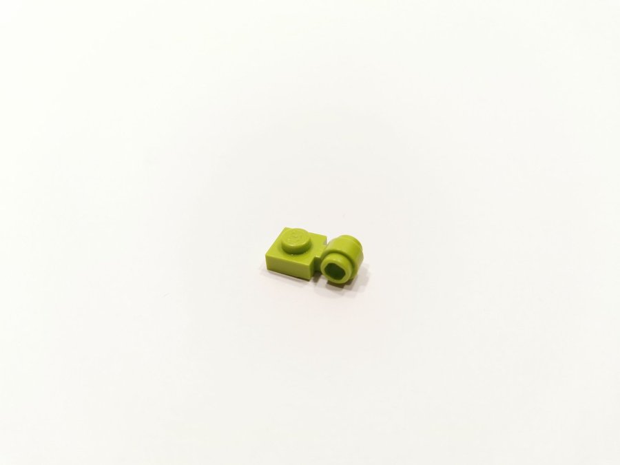 Lego - bit - plate - modifierad - ring - 1x1 - part 4081 - lime