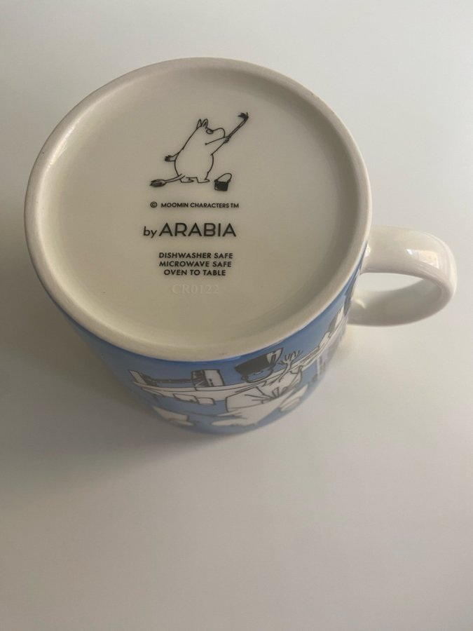 ETIKETT! Moomin Arabia Muminmugg blå 04 l