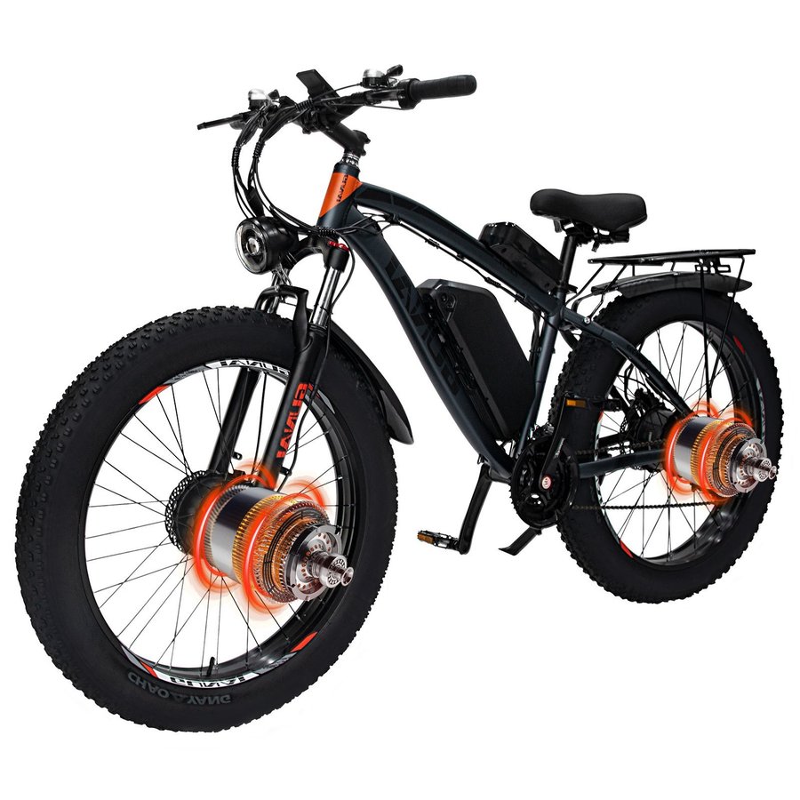 26" All-terrain Fatbike 2000W Kraftfull motor 21-växlad MTB Full Suspension