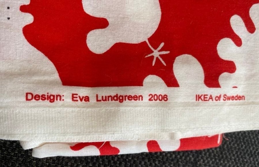 IKEA röd tyg