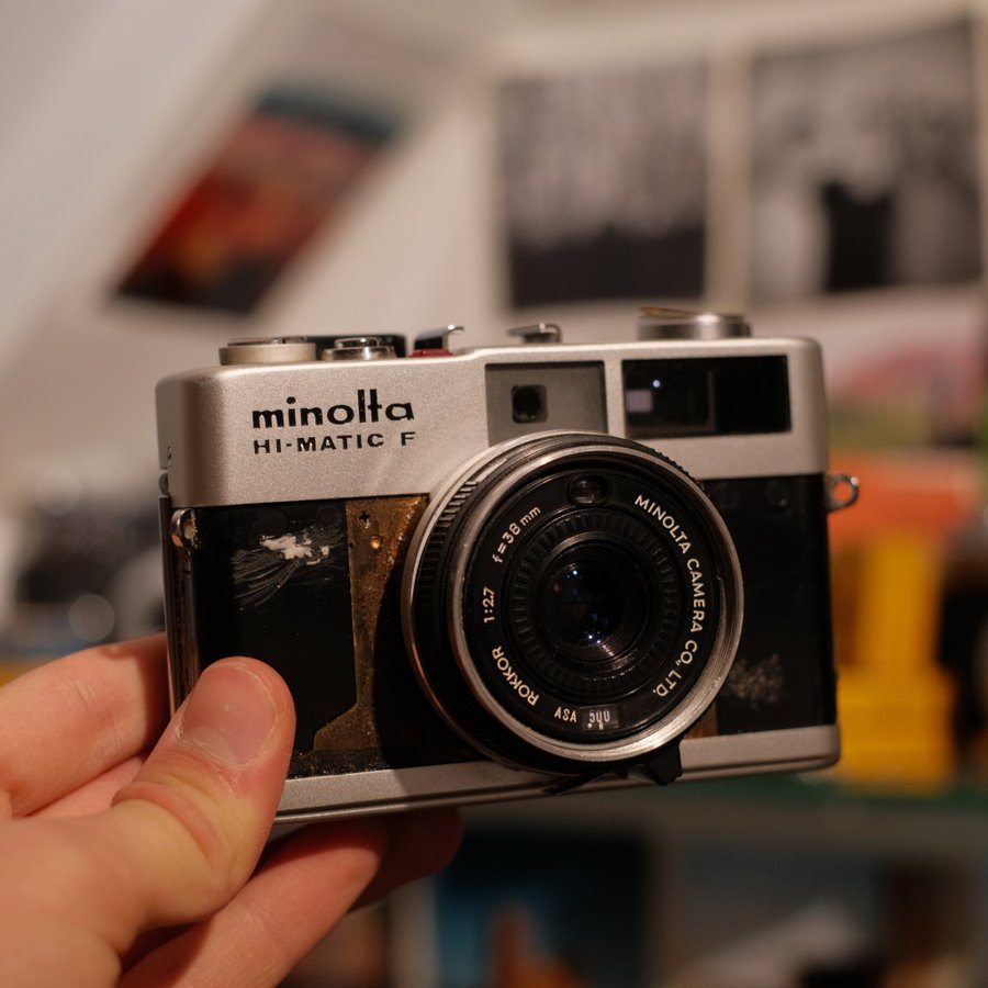 Minolta Hi-Matic F – kompakt rangefinder (reservdelskamera)