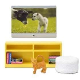 Lundby TV-set inkl. katt - NY OÖPPNAD