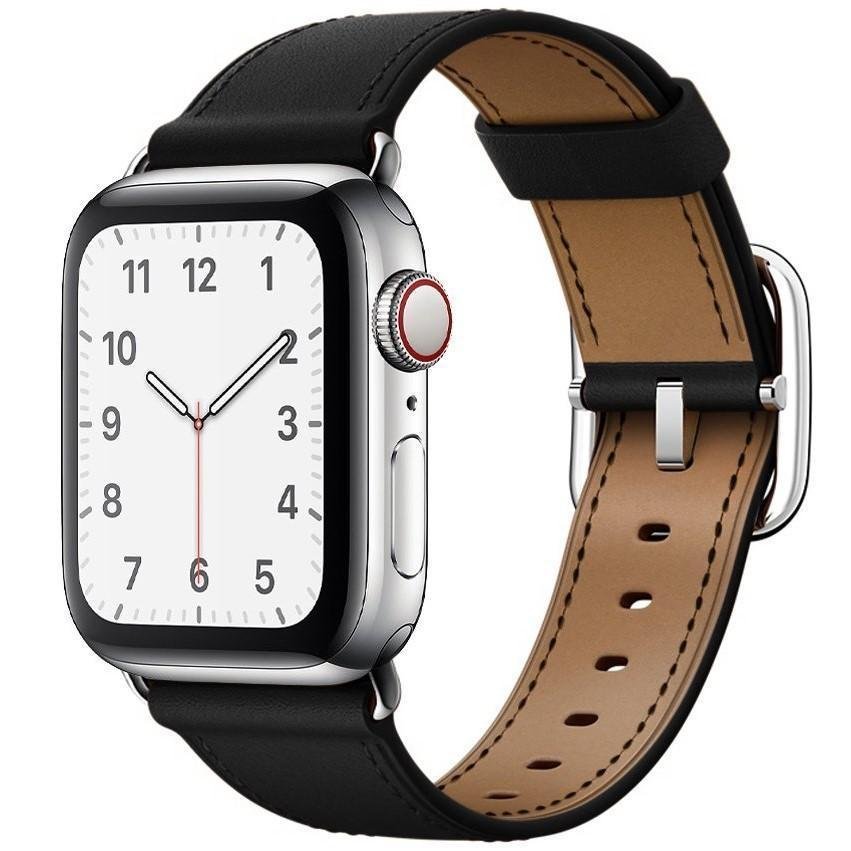 Fyrkantigt Spänne 44/45/46/49mm Apple Watch Armband - SVART