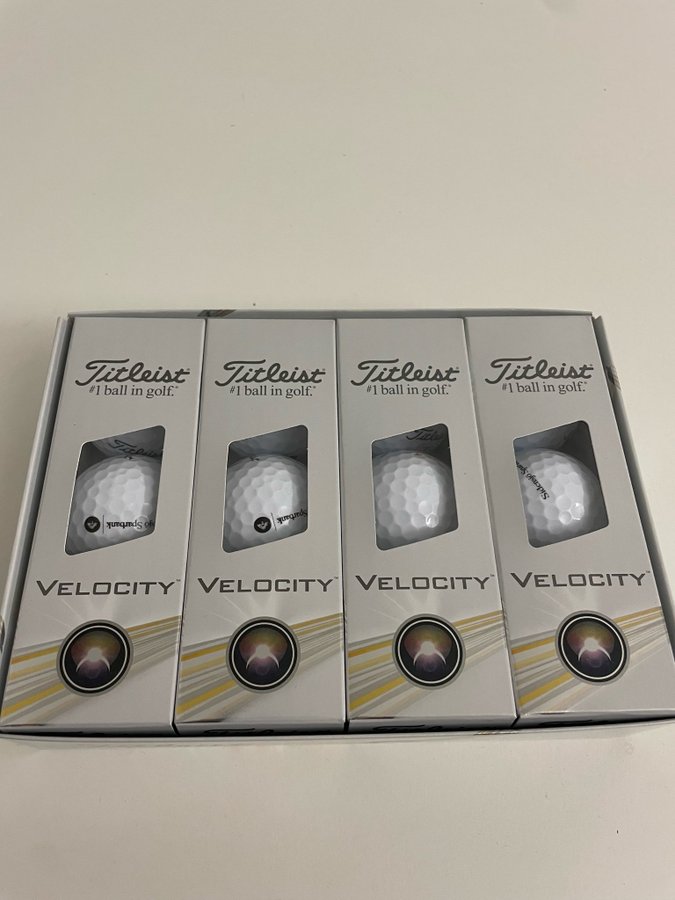 Helt nya Titleist velocity golfbollar