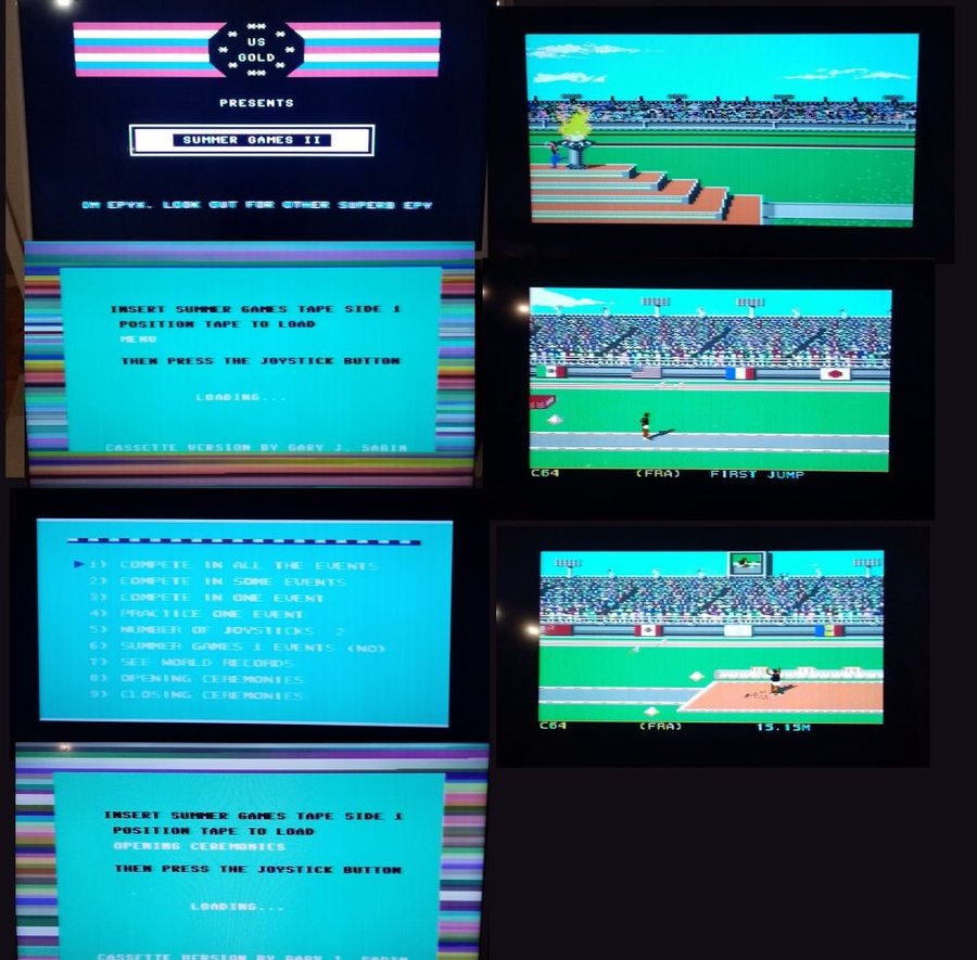 Summer Games II (US Gold - Epyx) ->TESTAD<- Commodore 64 / C64 Spel