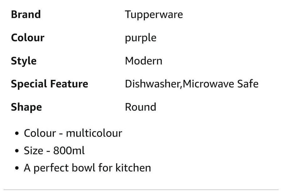 HELT NY! Tupperware ILLUMINA BOWL 800 ml (Set of 2)