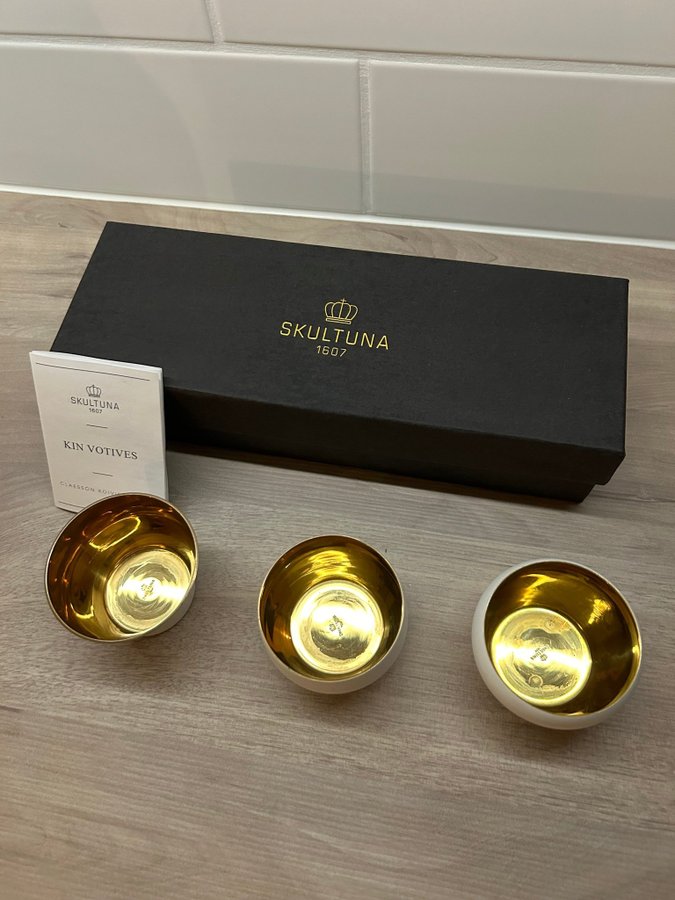 Skultuna Kin ljuslykta 3-pack