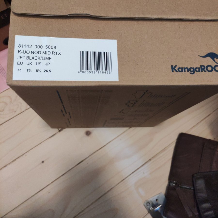 Nya Kangaroos K-UO NOD MID RTX vandringskängor Svart 41