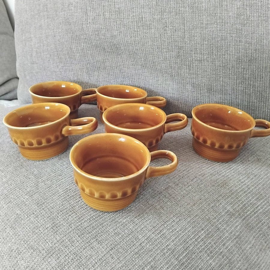 6 Stavangerflint Norway Espresso, glöggmuggar, vin Cups NO.434