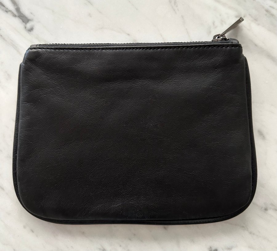 NY  Other Stories läder clutch necessär pouch makeup väska handväska fodral